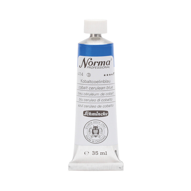 Schmincke Norma Professional olieverf 35 ml – 414 Kobalt-coeruleumblauw
