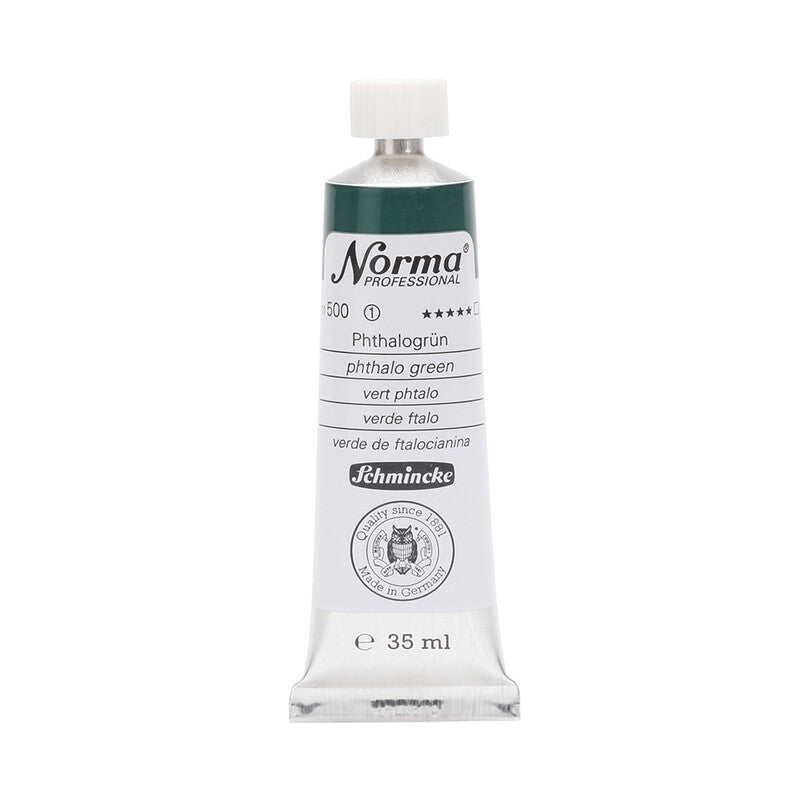 Schmincke Norma Professional olieverf 35 ml – 500 Ftaalgroen