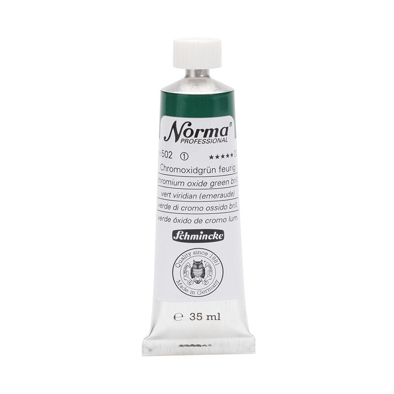 Schmincke Norma Professional olieverf 35 ml – 502 Chroomoxidegroen briljant