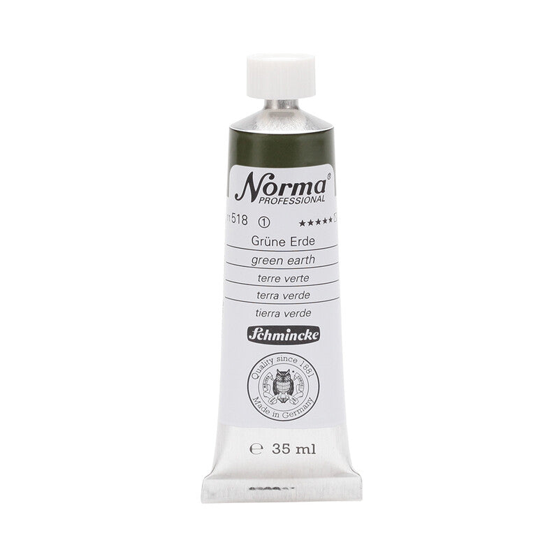 Schmincke Norma Professional olieverf 35 ml – 518 Groene aarde