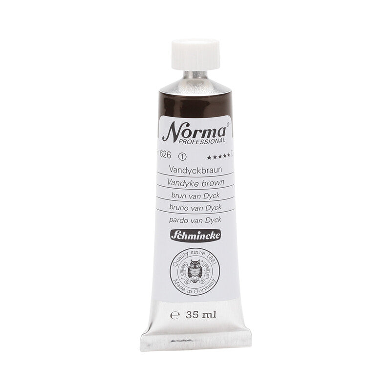 Schmincke Norma Professional olieverf 35 ml – 626 Van Dyckbruin