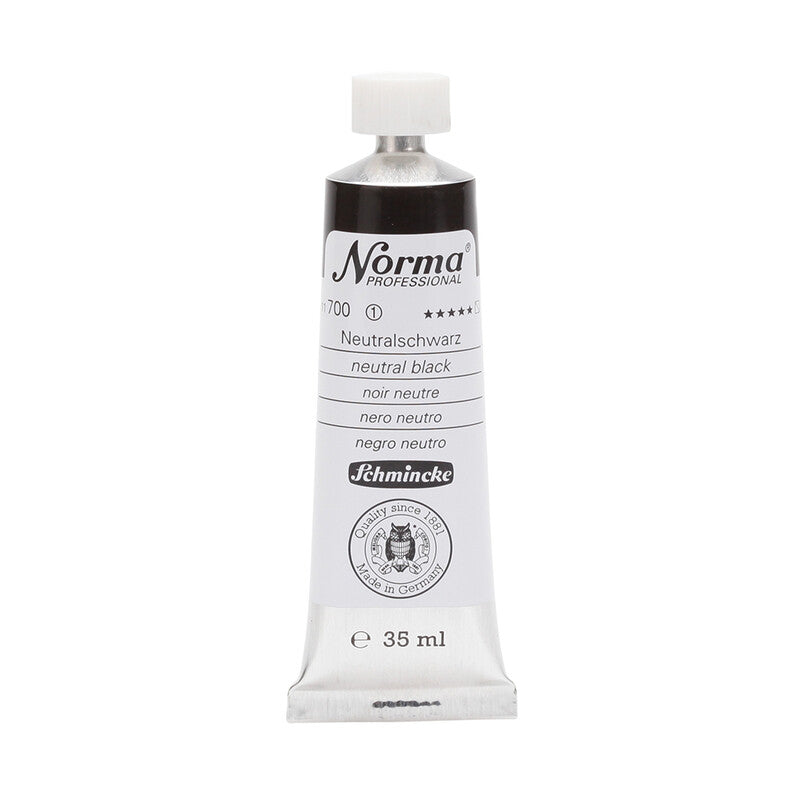 Schmincke Norma Professional olieverf 35 ml – 700 Neutraalzwart