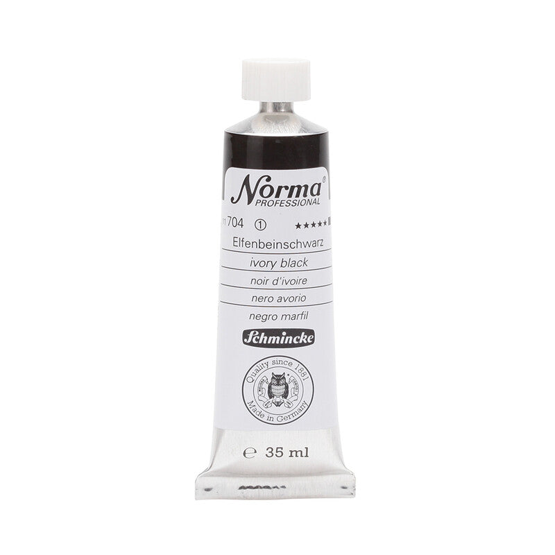 Schmincke Norma Professional olieverf 35 ml – 704 Ivoorzwart
