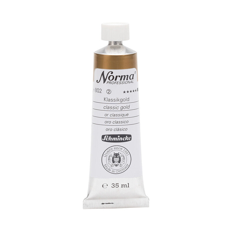 Schmincke Norma Professional olieverf 35 ml – 802 Klassiek goud