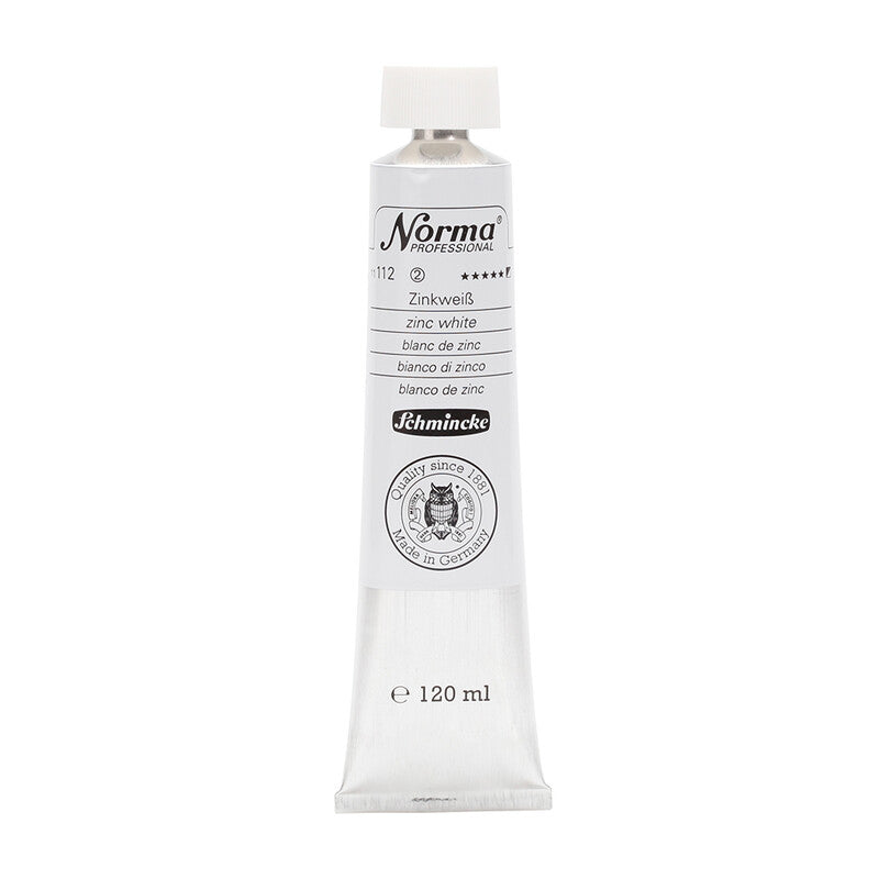 Schmincke Norma Professional olieverf, tube van 120 ml – 112 Zinkwit