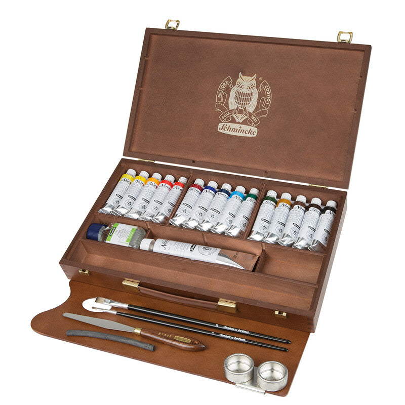 Schmincke Norma Professional olieverfset 15 × 35 ml + wit 120 ml