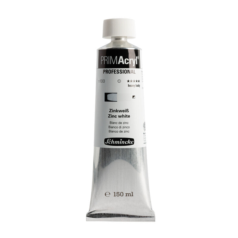 Schmincke PRIMAcryl Professional acrylverf 150 ml – 100 Zinkwit