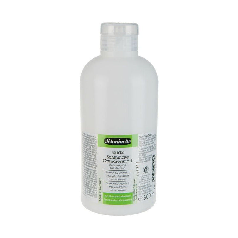 Schmincke Primer 1 gesso, sterk zuigend, 500 ml