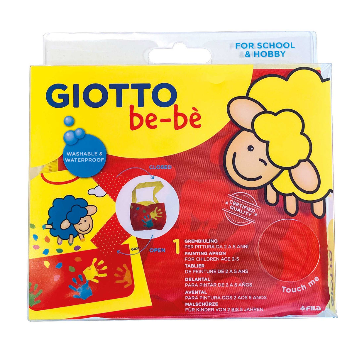 Schort met mouwen GIOTTO be-bè voor kinderen, 2–5 jaar