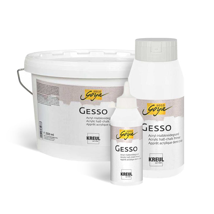 Gesso Kreul Solo Goya wit – 250, 750 of 2.500 ml