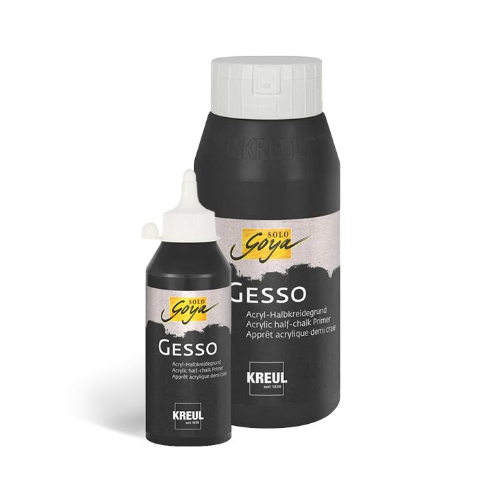 KREUL Solo Goya Gesso Primer zwart 250 ml en 750 ml