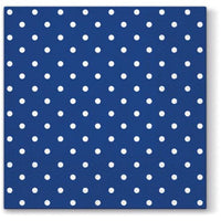 Decoupageservet Blue Dots 33 × 33 cm