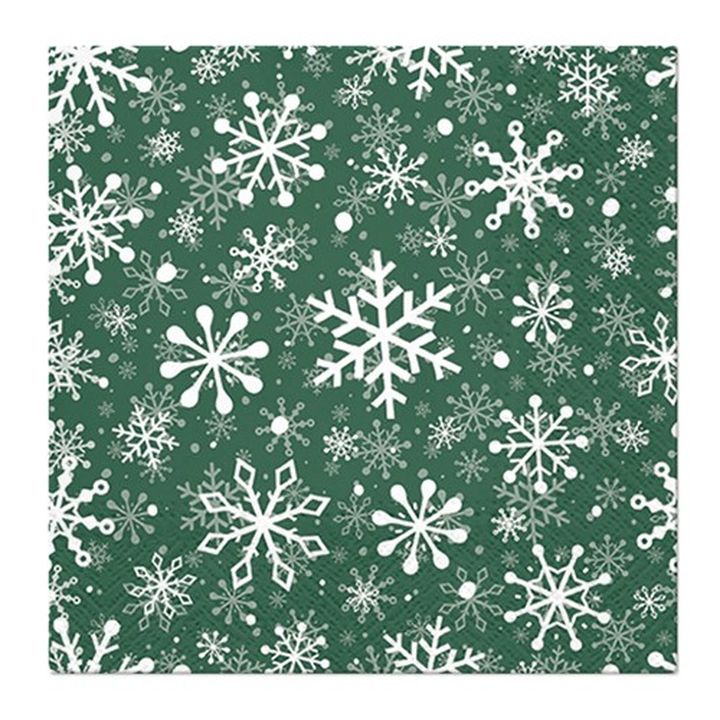 Decoupageservet Christmas Snowflakes 33 × 33 cm