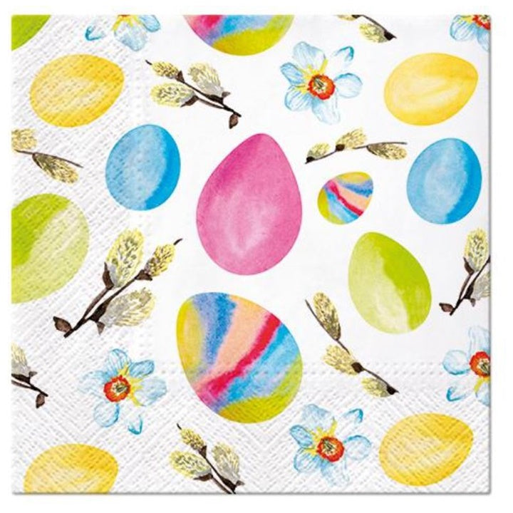 Decoupageservet Daffodills Easter 33 × 33 cm