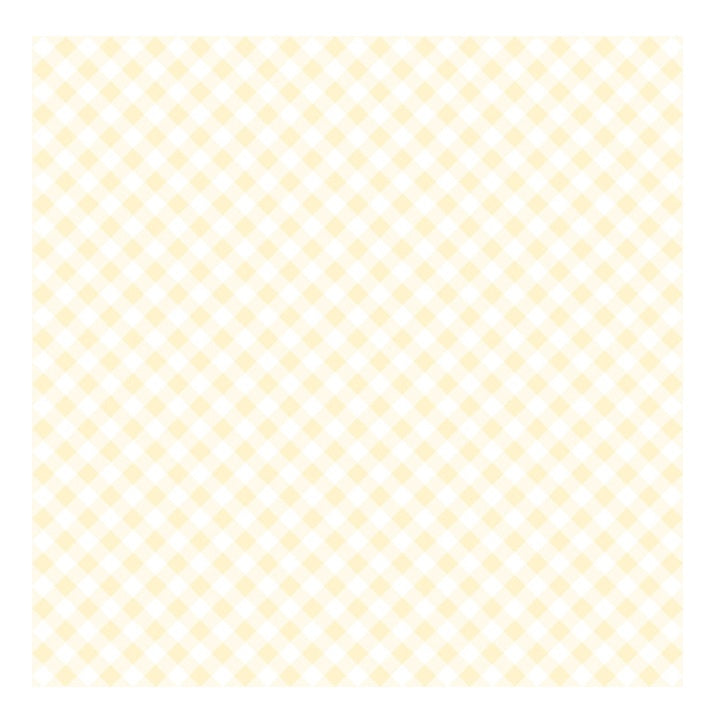 Nassau decoupageservet Diagonal Cream Check, 33 × 33 cm