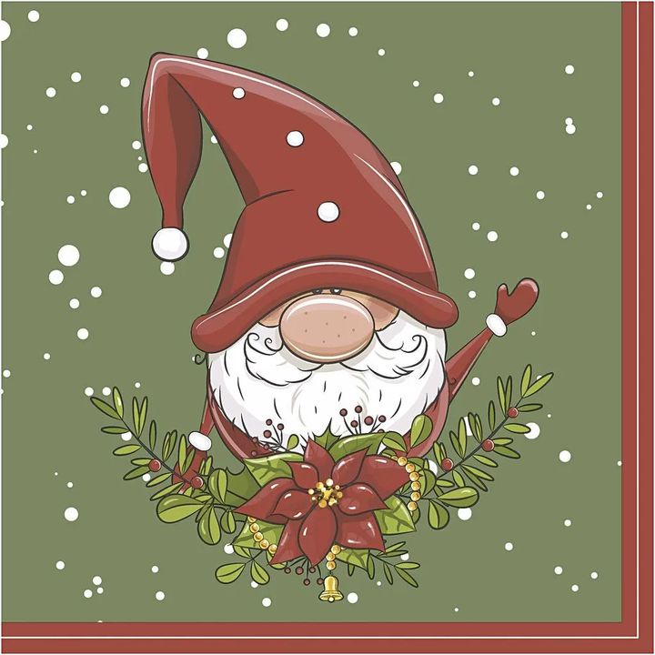 Creativ Company decoupageservet Elf 33 × 33 cm