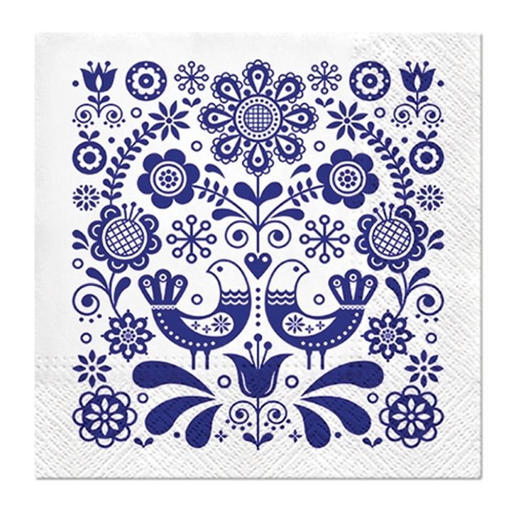 Decoupageservet Folk Stamp 33 × 33 cm