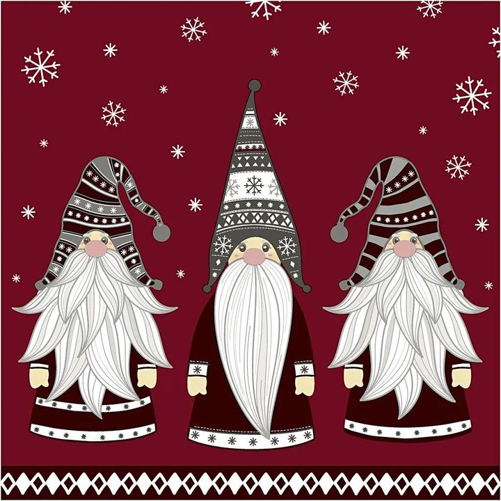 Creativ Company decoupageservet Gnomes 33 × 33 cm