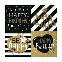 Nassau decoupageservet Happy Birthday 33 × 33 cm