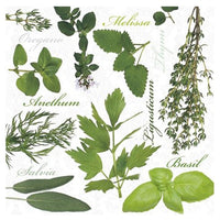Decoupageservet Herbs 33 × 33 cm