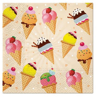 Servet voor decoupage Nassau ijsjes, 33 × 33 cm