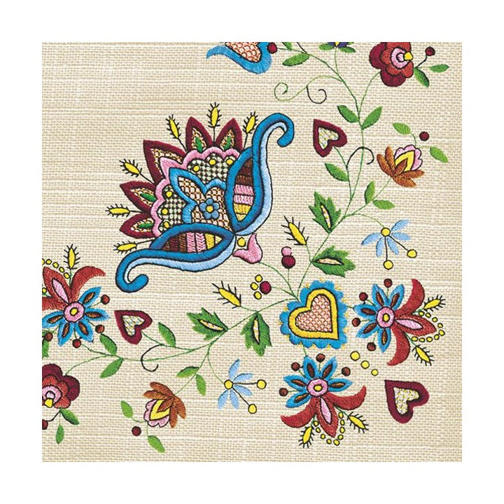 Decoupageservet Kashubian Folk 1 – 33 × 33 cm