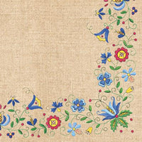 Decoupageservet Kashubian Folk 4 – 33 × 33 cm
