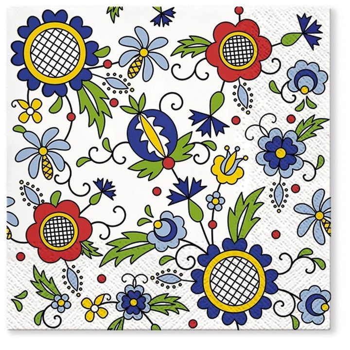 Decoupageservet Kashubian Style – 33 × 33 cm