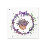 Nassau decoupageservet Lavender Basket 33 × 33 cm