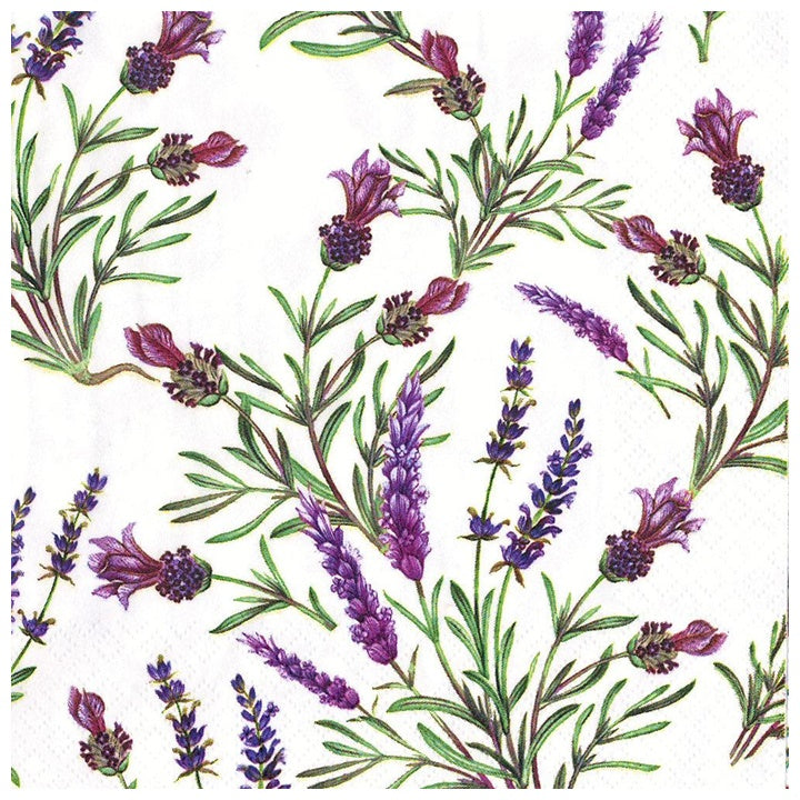 Decoupageservet Lavender Twigs 33 × 33 cm