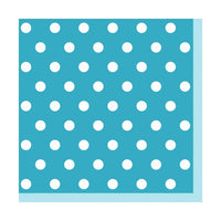 Decoupageservet Blauw met stippen 33 × 33 cm