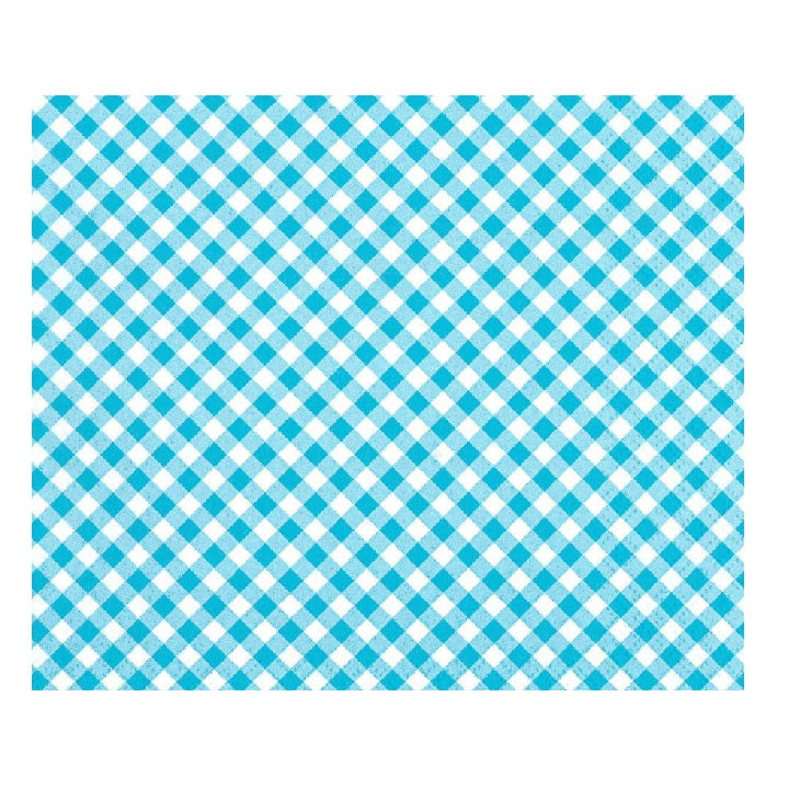 Nassau decoupageservet blauw-witte ruitjes 33 × 33 cm