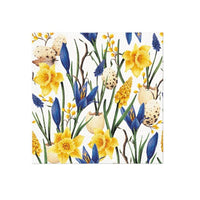 Decoupageservet Muscari with Daffodils, 33 × 33 cm