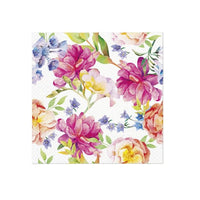 Decoupageservet Orchid with Peony, 33 × 33 cm
