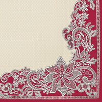 Decoupageservet ornament – 33 × 33 cm