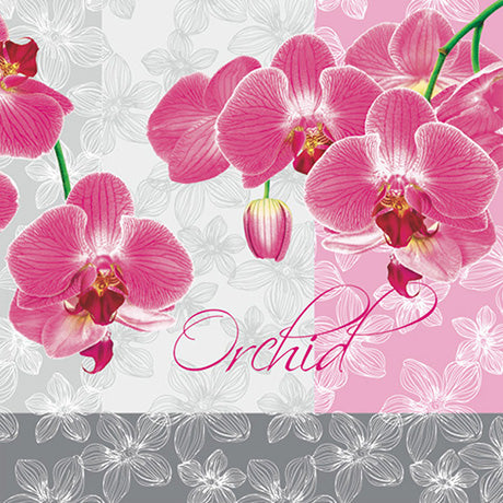Decoupageservet roze bloemen – 33 × 33 cm