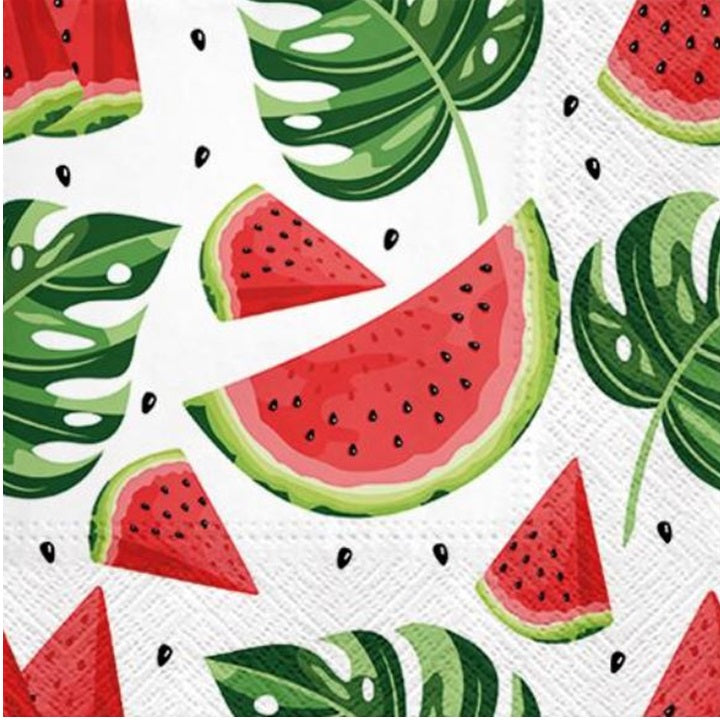 Nassau decoupageservet Tasty Watermelons 33 × 33 cm