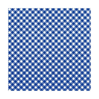Decoupageservet donkerblauw-witte blokjes 33 × 33 cm