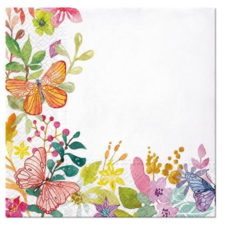 Decoupageservet ARTMiE Watercolor Meadow 33 × 33 cm