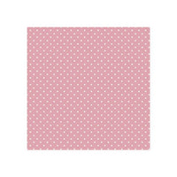 Nassau decoupageservet White Dots on Pink 33 × 33 cm