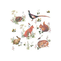 Decoupageservet Wild Forest Animals 33 × 33 cm