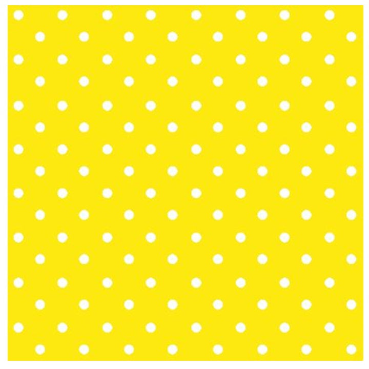 Decoupageservet ARTMiE Yellow Dots 33 × 33 cm
