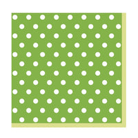 Nassau decoupageservet groen met stippen 33 × 33 cm