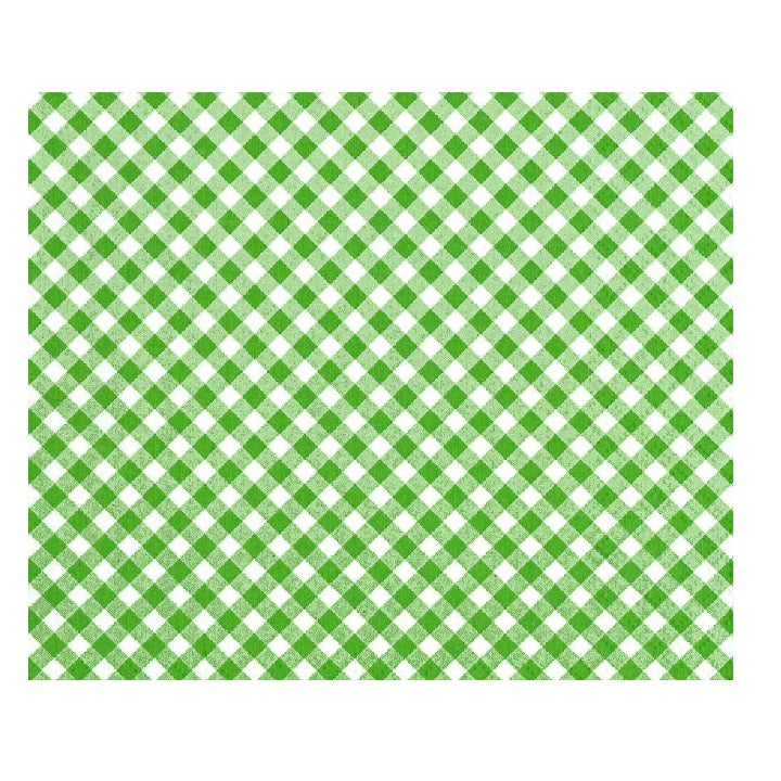 Decoupageservet groen-wit geruit 33 × 33 cm