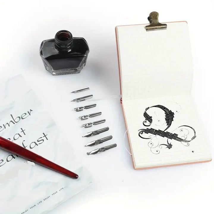 Kalligrafieset ARTMiE met penhouder en 9 penpunten, 10-delig – afbeelding 4