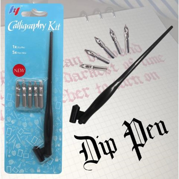 Kalligrafieset 6-delig met pen en 5 penpunten – afbeelding 4
