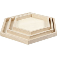 Set of 3 trays for decorating