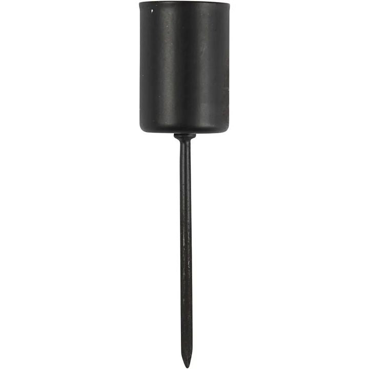 Set of 4 Black Candle Holders — image 4