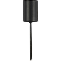 Set of 4 Black Candle Holders — image 4
