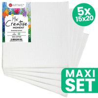 Set of 5 ARTMiE Mini Hobby Stretched Canvases, 15 x 20 cm — image 1